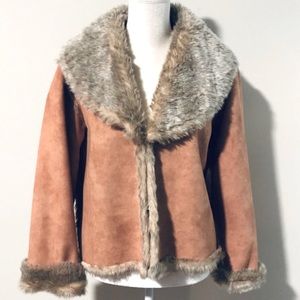 Beautiful Faux Fur Trimmed Coat